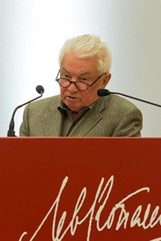 Wladimir Woinowitsch bei der Preisverleihung des Lew Kopelew Preises