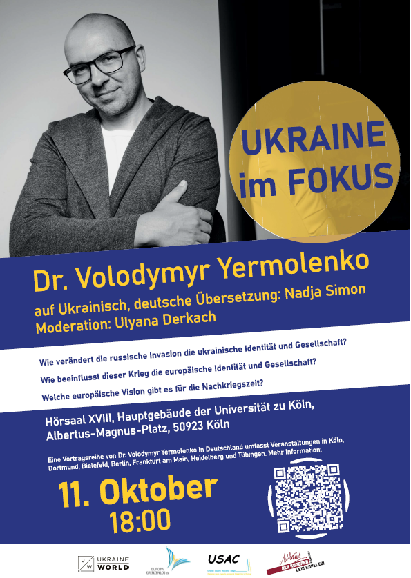 Plakat Ukraine im Fokus: Ukrainischer Widerstand und die Zukunft Europas