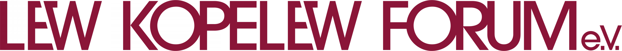 Sekundärlogo des Lew Kopelew Forums in rot