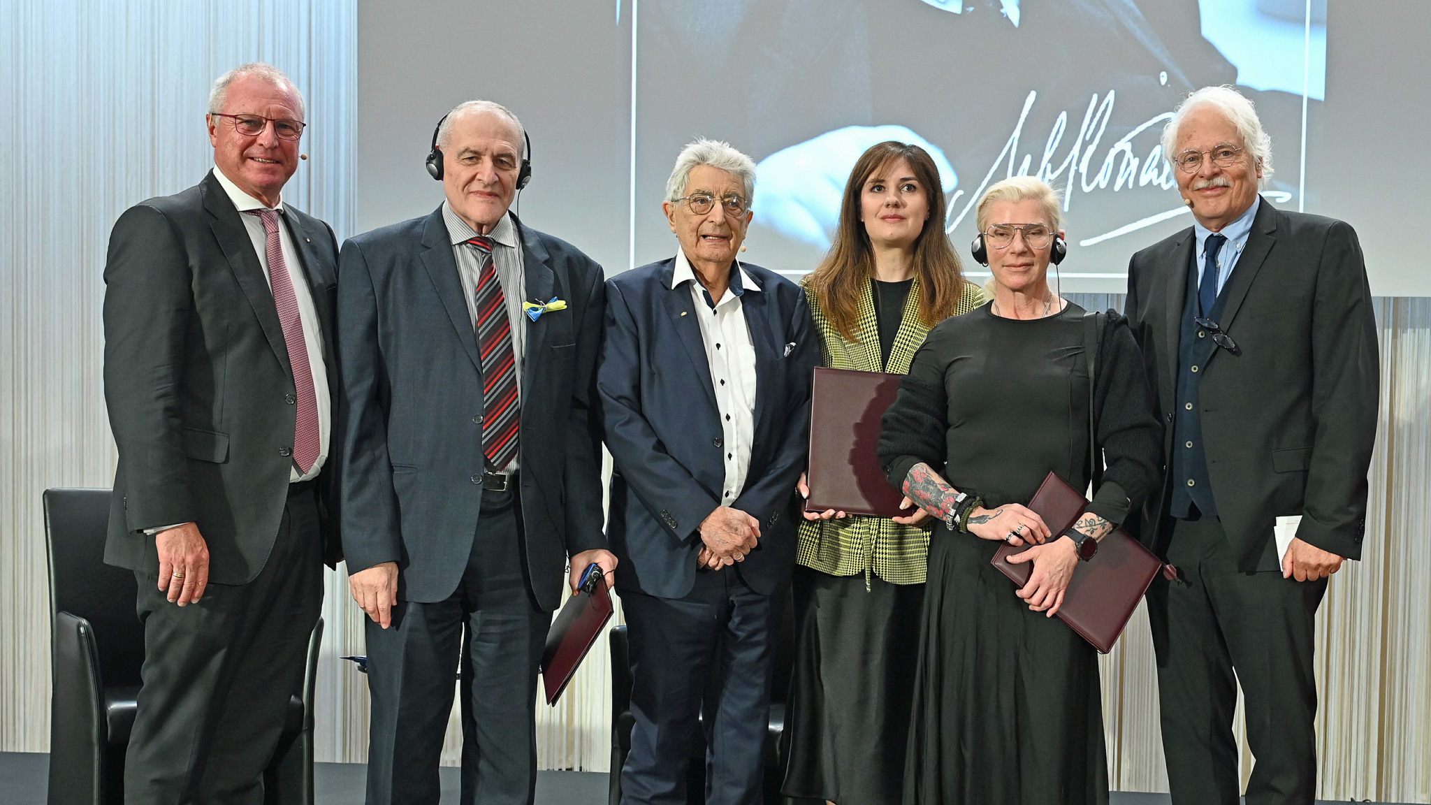 Verleihung des Lew Kopelew Preis für Frieden und Menschenrechte 2023/2024 im Lew Kopelew Forum, Preisträger,  Foto von Horst Galuschka