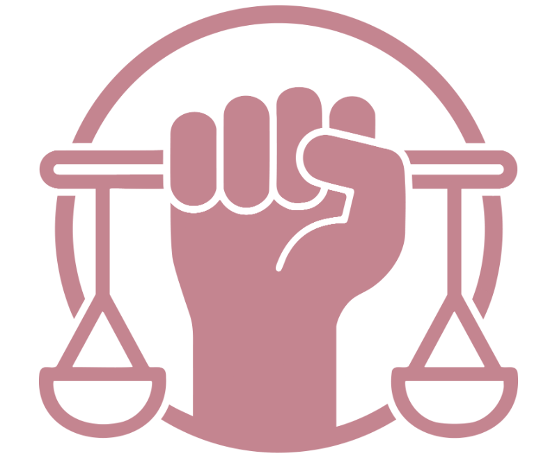 Icon Menschenrechte, Faust umgreift eine Waage