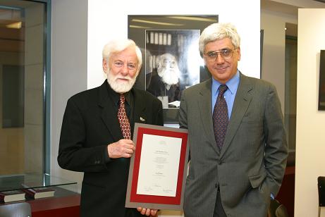 Lew Kopelew Preis 2003 Preisträger Uri Avnery & Sari Nusseibeh
