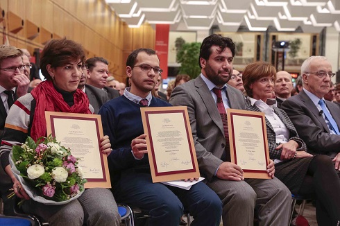 Lew Kopelew Preis 2013 Preisträger Syrische Friedensaktivisten (Ammar Zakaria, Abdul Kader und Suaad Tayeb)